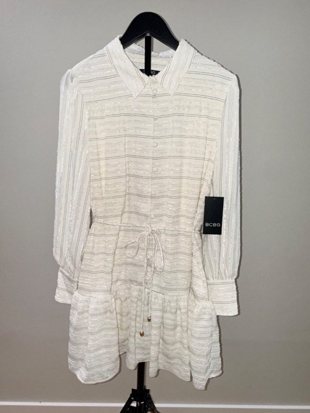 BCBG Long Sleeve A-Line Mini Dress Size 12 - 1331